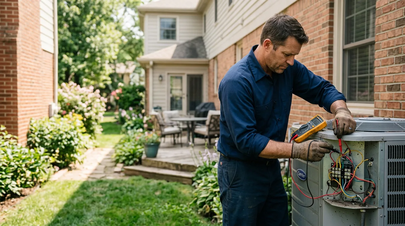 HVAC technician working near Tampa, FL